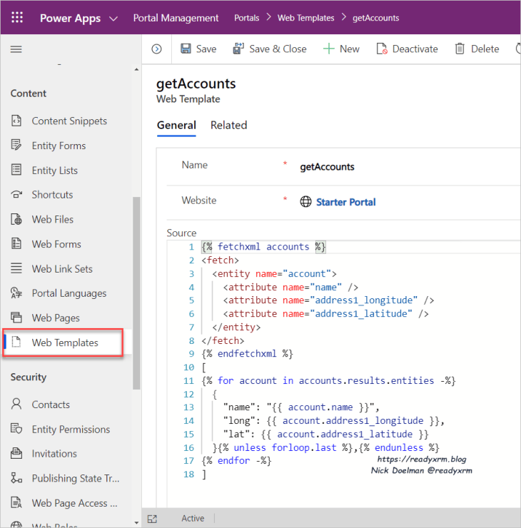 Displaying a Customizable Map on a Power Apps portals Web Page – The ...