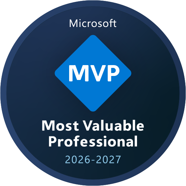 Microsoft MVP 2026-2027 award badge