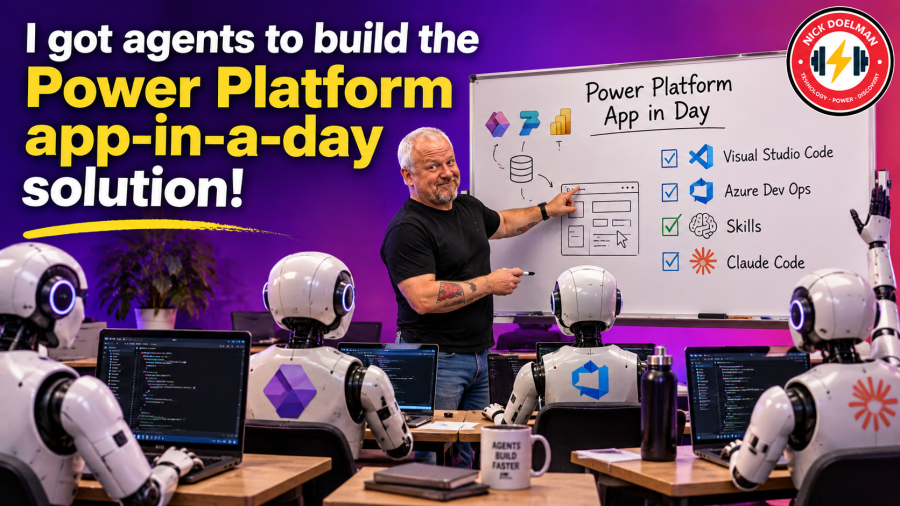 I got agents to build the Power Platform App in a Day&nbsp;solution